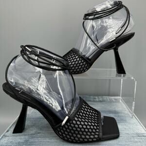 NEW Marc Fisher LTD Dallyn Heeled Sandals Black size 8M